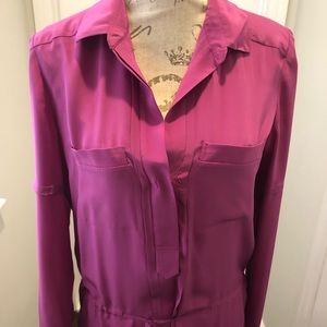 Suzi Chin for maggy boutique Fuchsia Shirtdress M